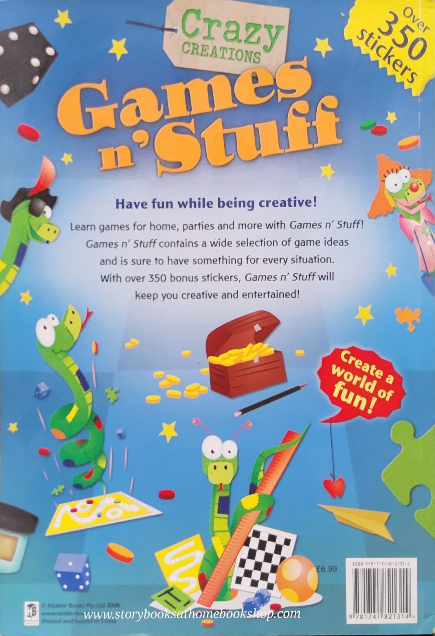 ACTIVITIES Book** ð
ðCRAZY CREATIONS:GAMES N' STUFF