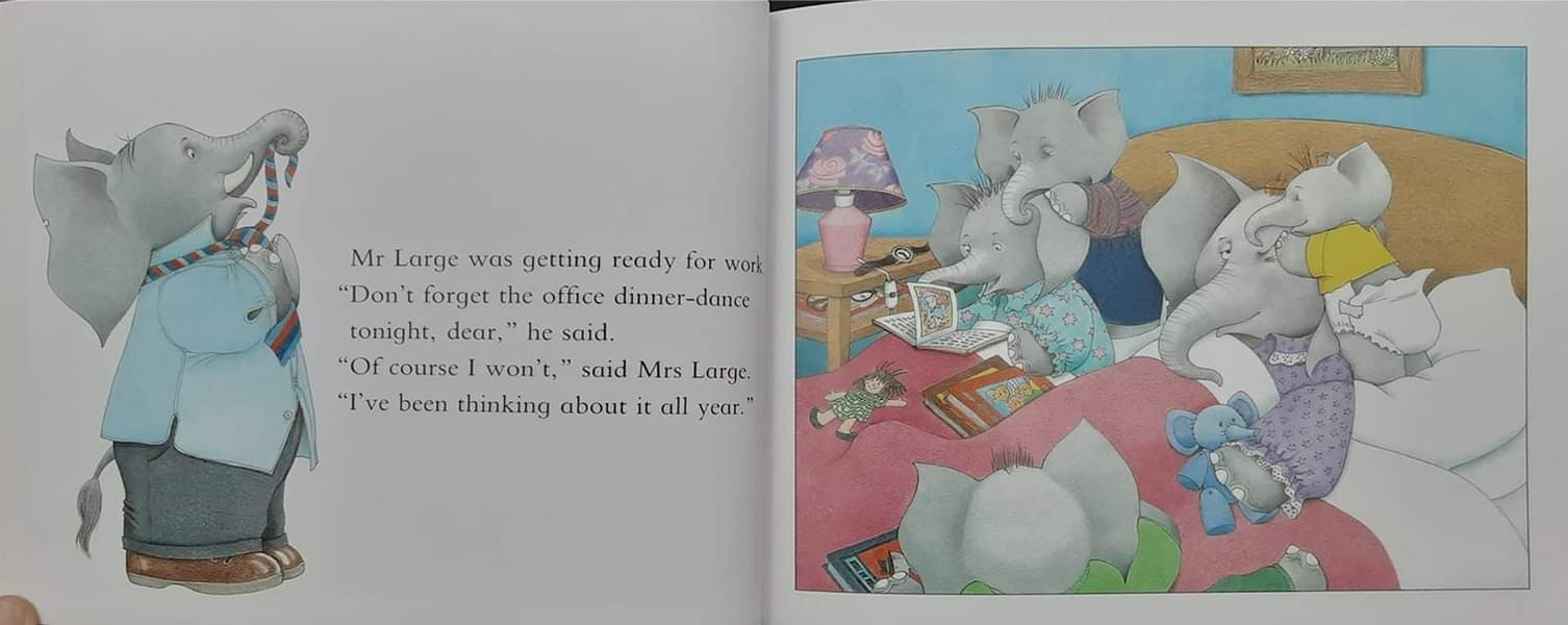 หนังสือนิทานปกอ่อน** 🍅🍓THE LARGE FAMILY:ALL IN ONE PIECE BY JILL MURPHY