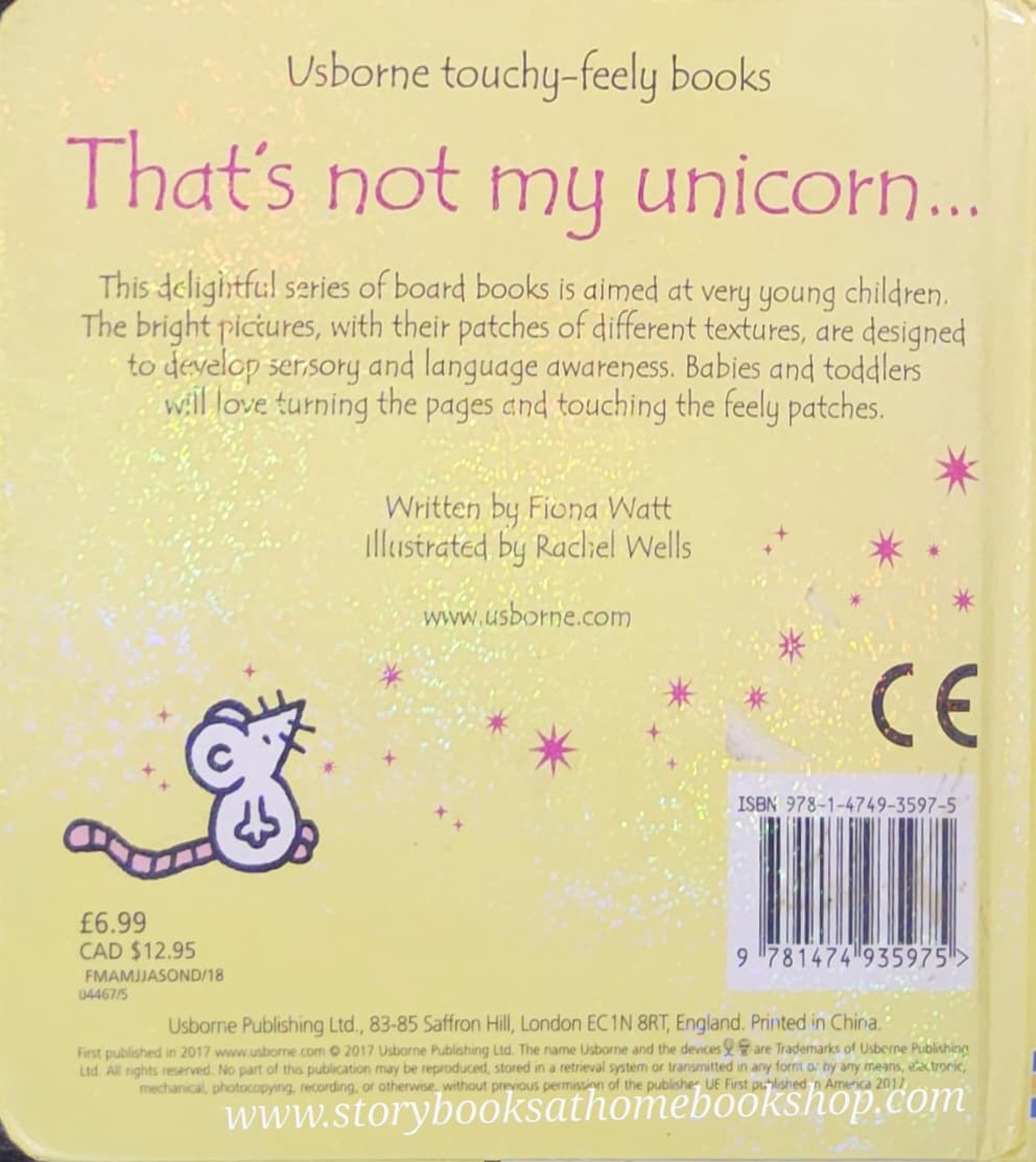 TOUCH AND FEEL BOARD BOOK** 🍅🍅THAT'S NOT MY UNICORN...