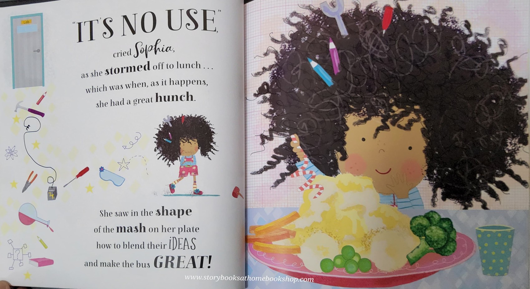 หนังสือนิทานปกอ่อน** 🍅SOPHIA SPARKS A LITTLE INVENTOR WITH INCREDIBLE IDEAS!