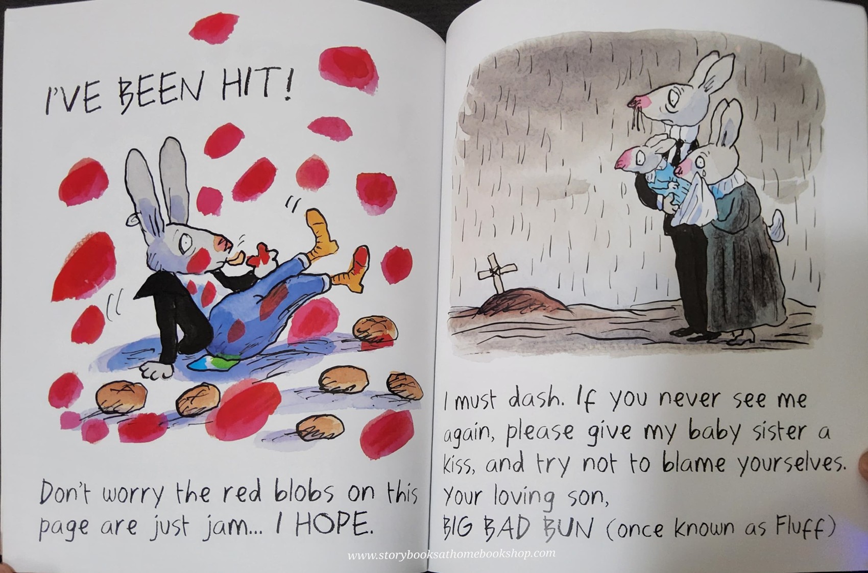 หนังสือนิทานปกอ่อน** 🍅🍓BIG BAD BUN BY JEANNE WILLIS AND TONY ROSS