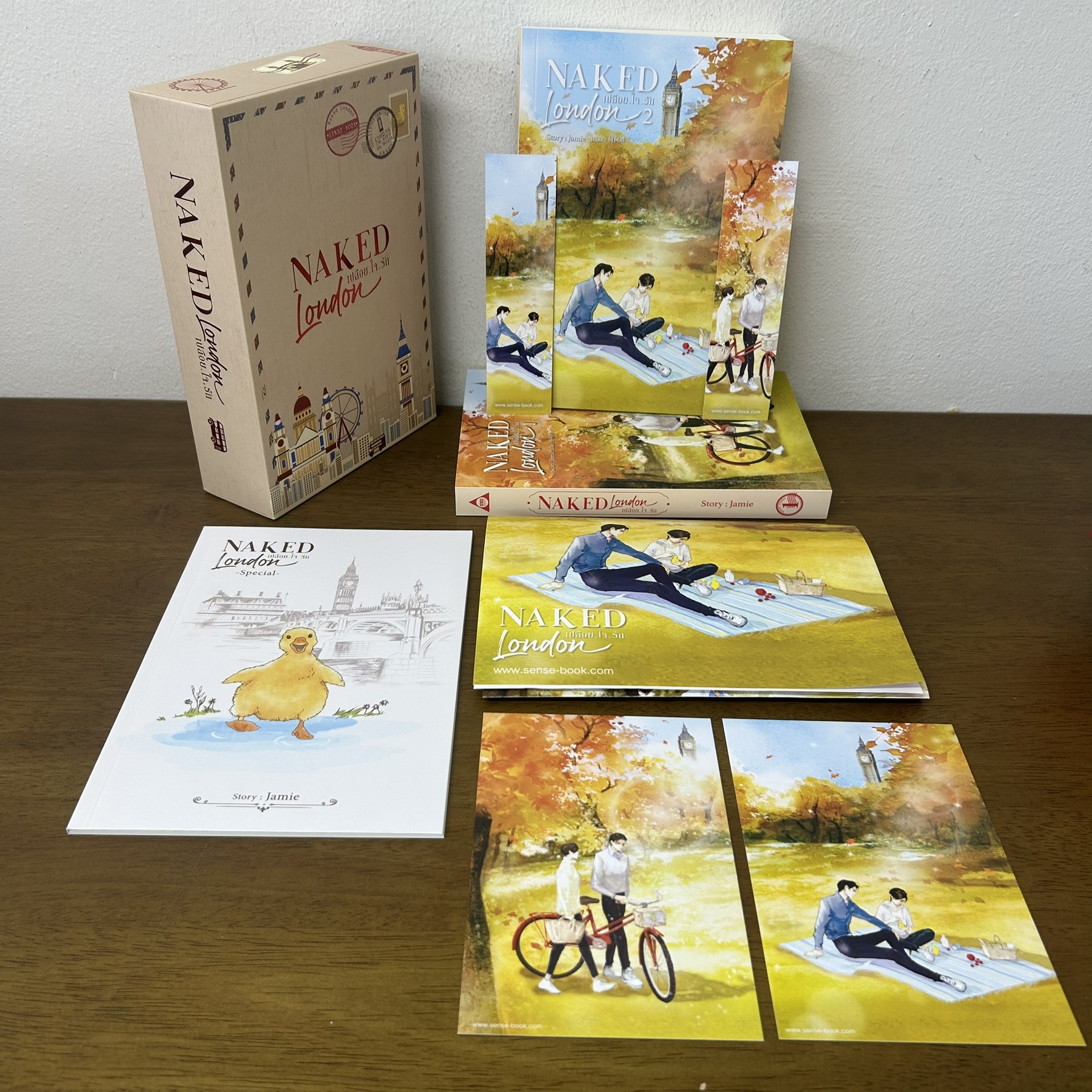 [YAOI] BOXSET Naked london เปลือยใจรัก เล่ม 1-2 จบ+เล่มพิเศษ ... Jamie (มือสอง) นิยายวาย SENSE