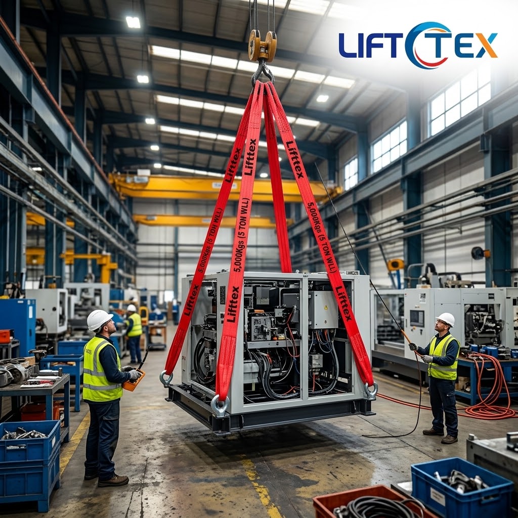 อุปกรณ์ยก LIFTTEX สายพานยกของสำหรับยกเครื่องจักรภายในโรงงานอุตสาหกรรม