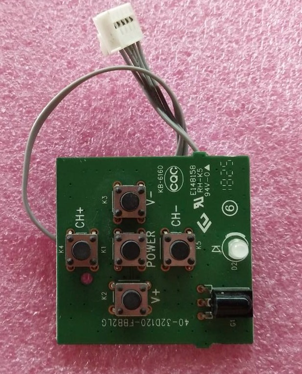 ตัวรับสัญญาณ รีโมทย์ TCL (ทีซีแอล) ของแท้ถอดจากเครื่อง รุ่น LED32D2940 พาร์ท40-32D120-FBA1LG