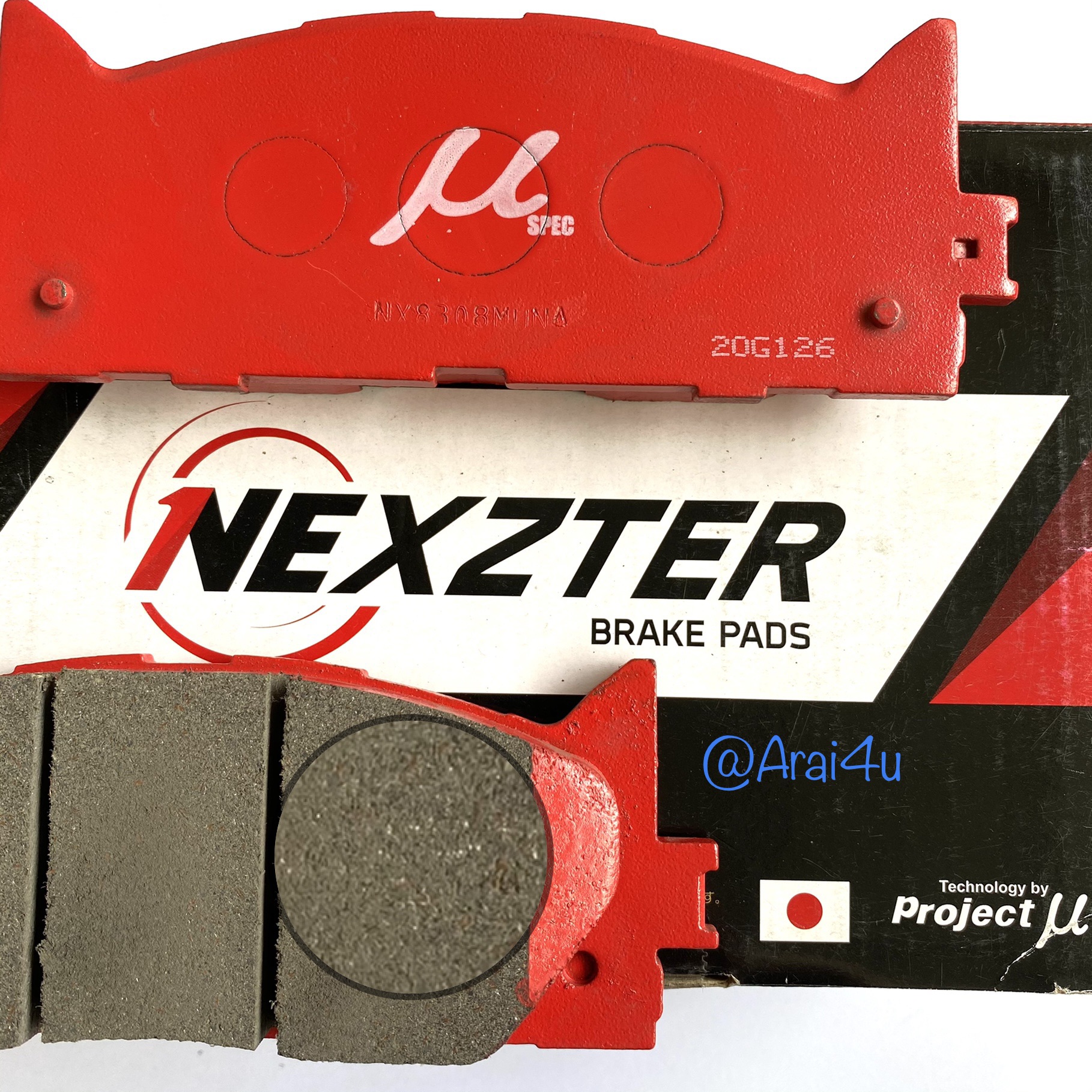 ผ้าเบรคหน้า NEXZTER MUSPEC TOYOTA CARMY ปี 06 ACV40
