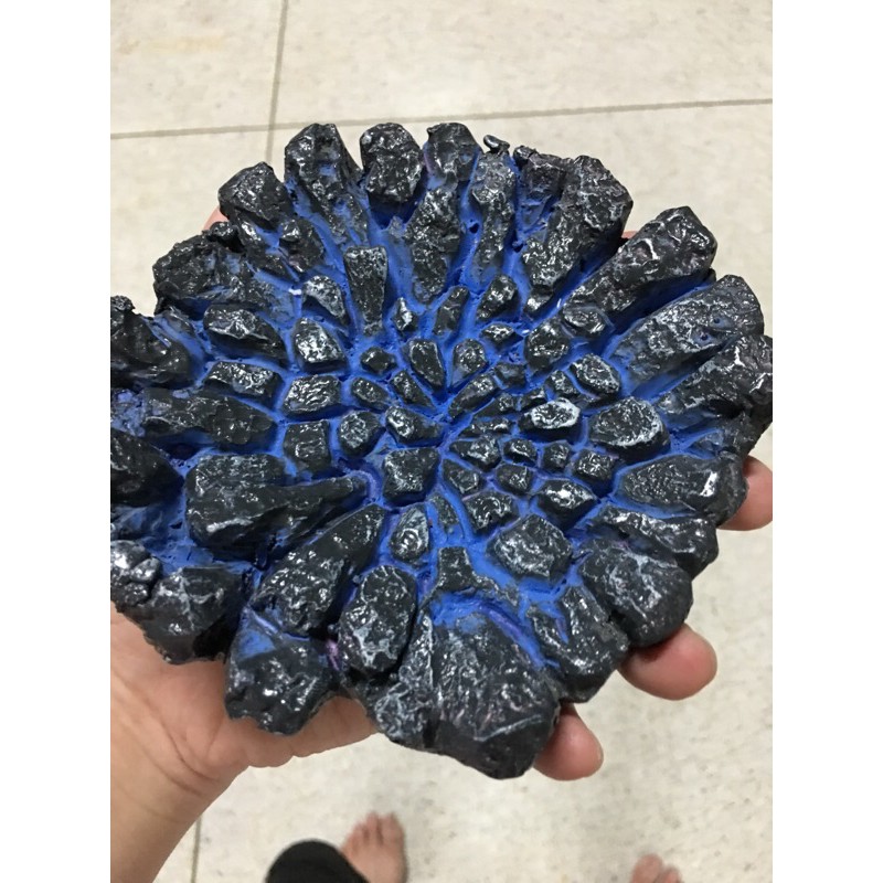 GK Resin Diorama Blue Cracked Ground งานเรซิ่น ฉากพื้นแตกสีฟ้า