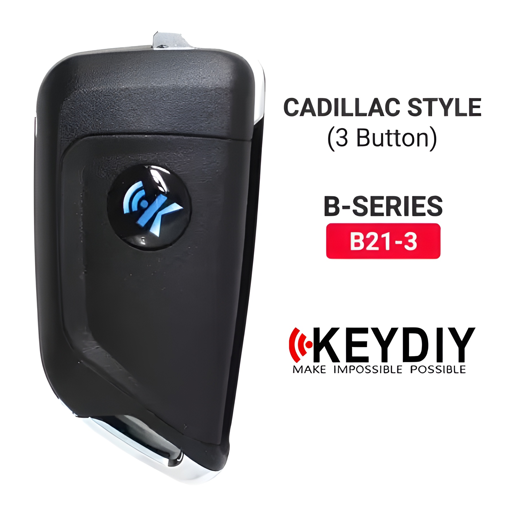KEYDIY รีโมต Cadillac Style 3 ปุ่ม B21-3