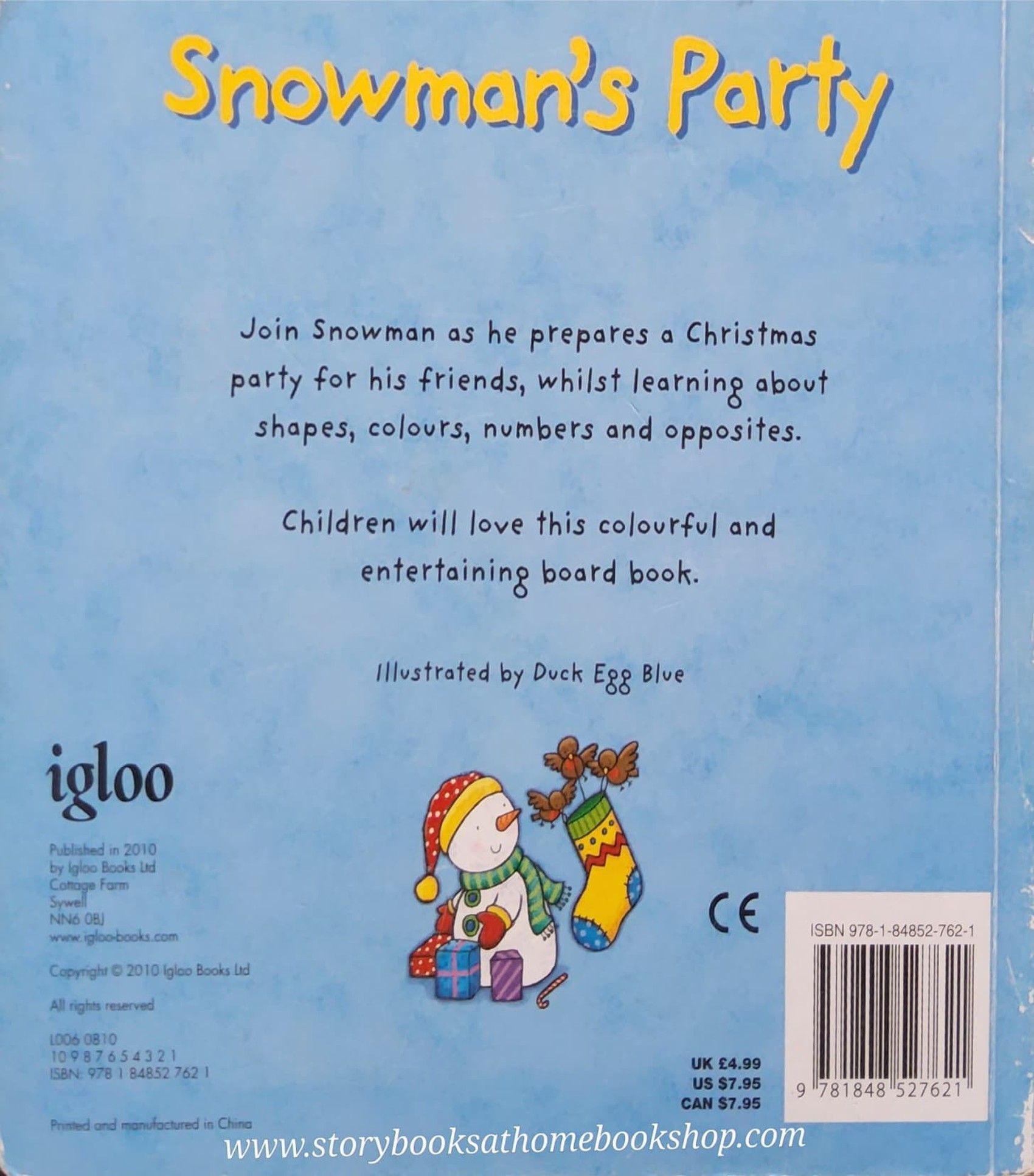 BOARD BOOK ** 🍅SNOWMAN'S PARTY