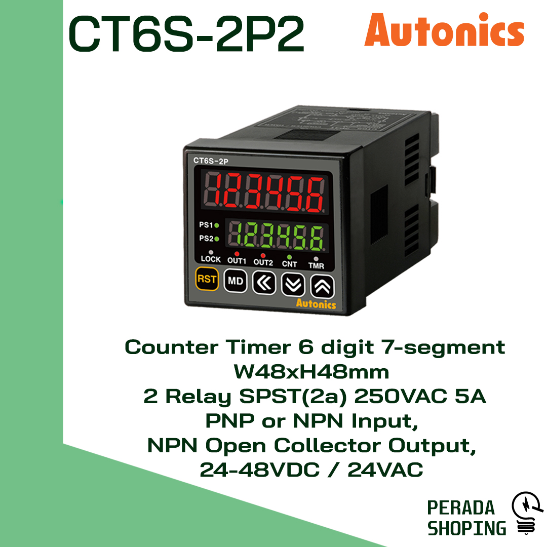 Autonics counter timeer CT6S-2P2