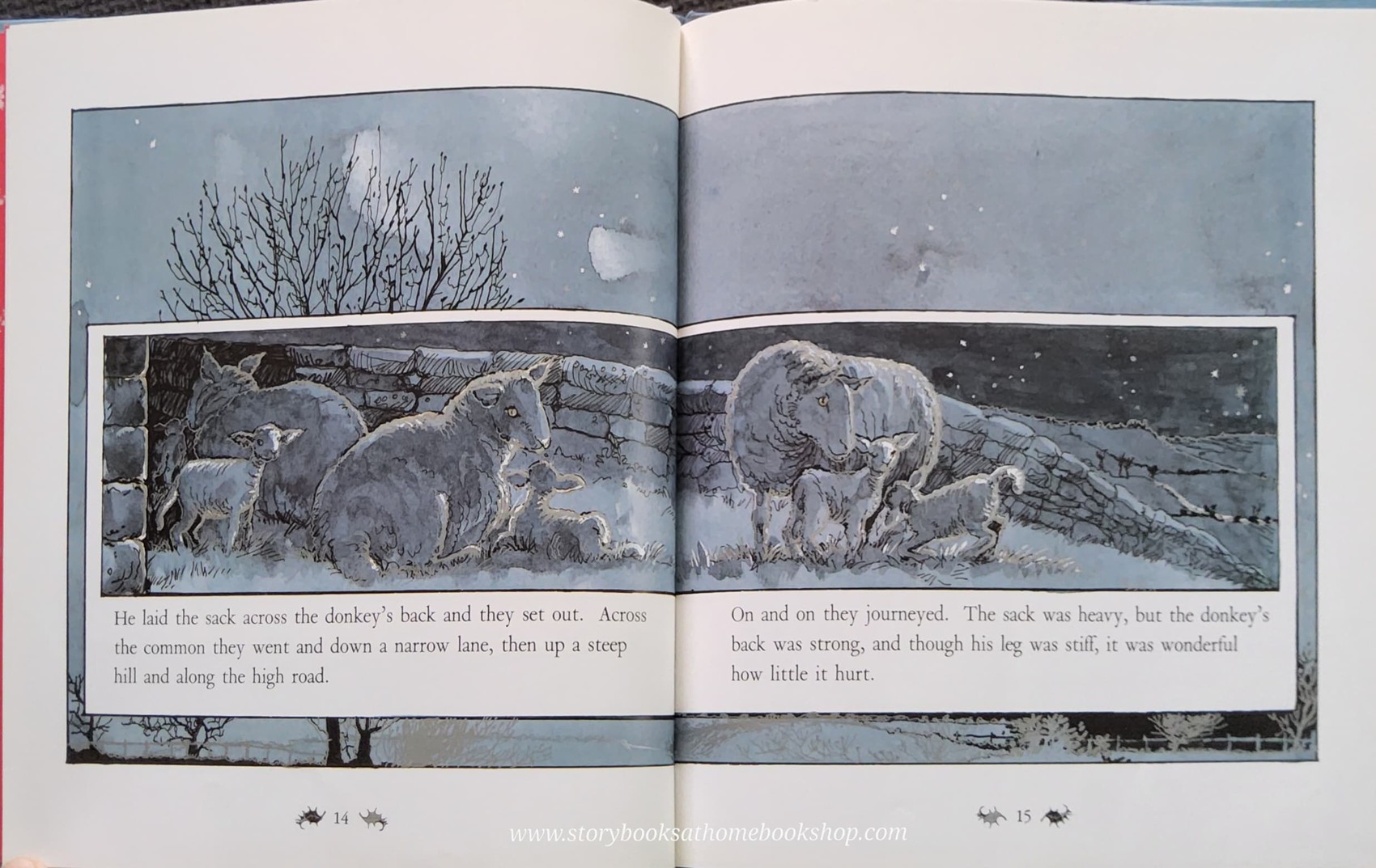 หนังสือนิทานปกแข็ง** 🍅🍓FATHER CHRISTMAS AND THE DONKEY BY ELIZABETH CLARK