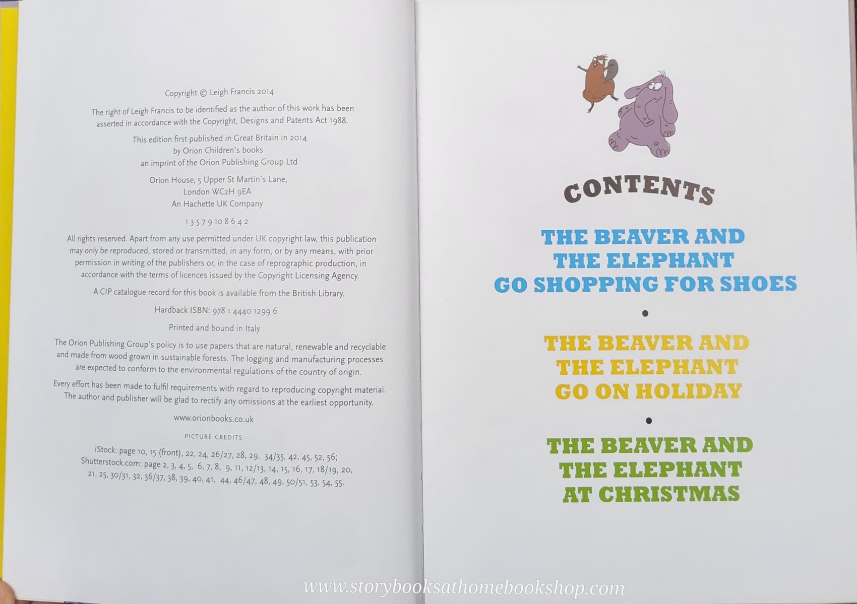 หนังสือนิทานปกแข็ง** ♥️THE BEAVER&THE ELEPHANT