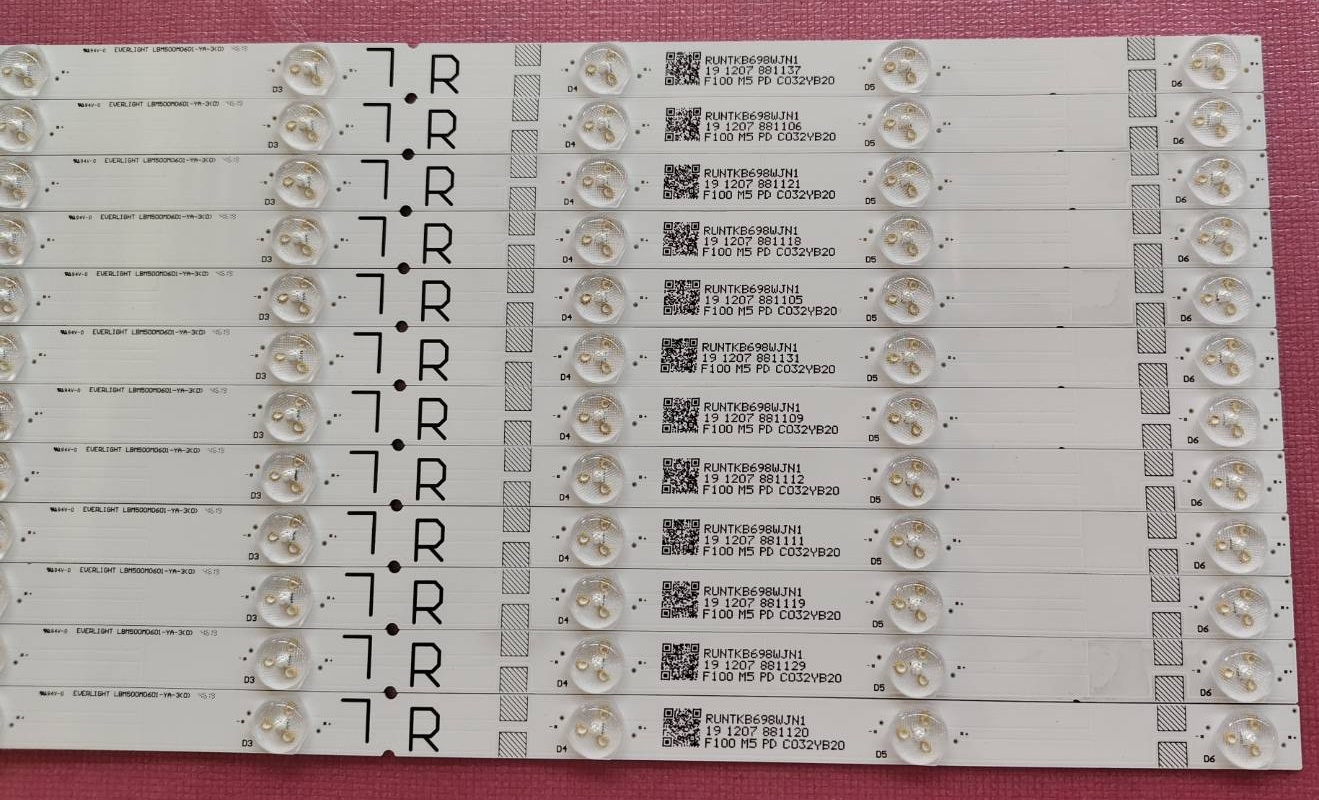 หลอดแบคไลน์ทีวี ชาร์ป SHARP อะไหล่แท้/มือสองถอดจากเครื่องพร้อมใช้งาน ใช้กับรุ่น 4T-C50AH1X 4T-C50AL1X