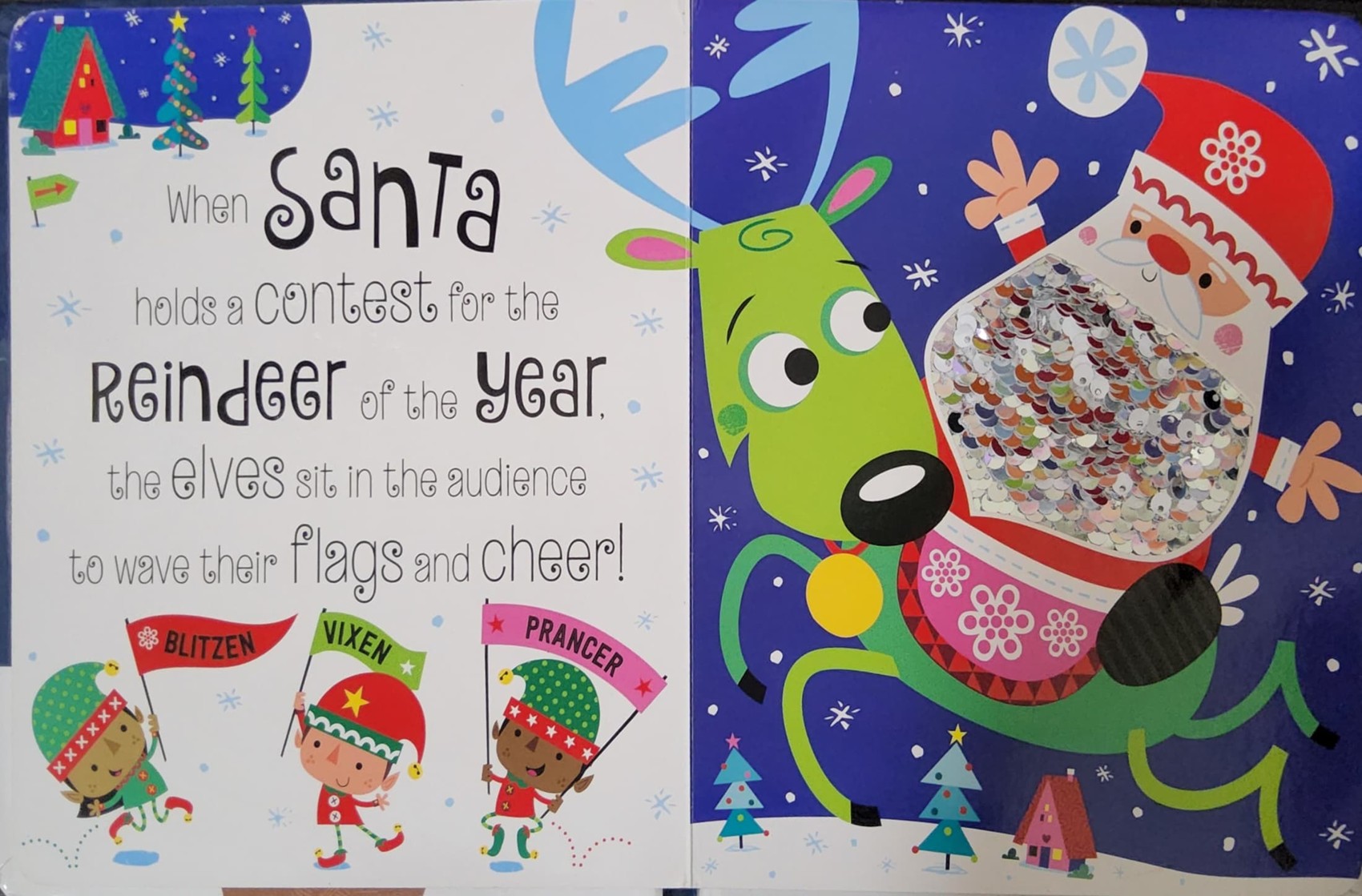 TWO-WAY SEQUINS! BOARD BOOK ** 🍅🍓REINDEER OF THE YEAR!
