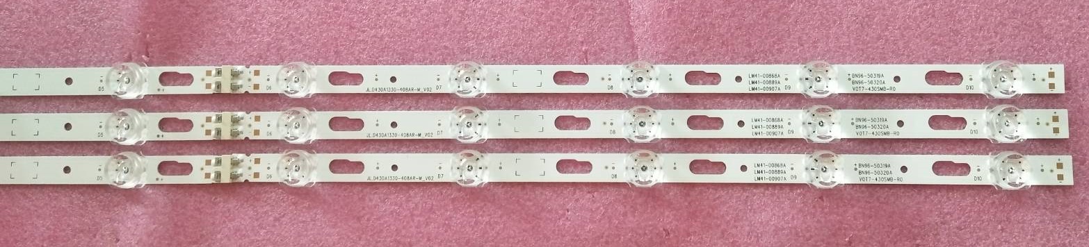 หลอดแบล็คไลท์ SAMSUNG(ซัมซุง) หลอดใหม่โรงงาน รุ่นUA43TU7000KXMR UA43TU7000KXXT UA43TU8000KXXT UA43TU8100KXXT UA43AU7700KXXT