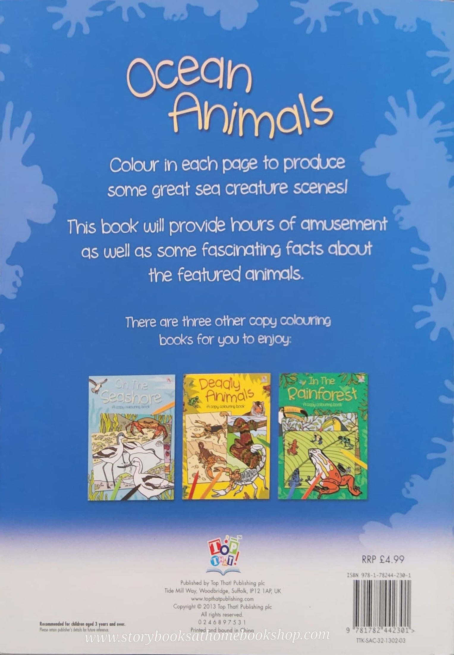 ACTIVITIES BOOK** ð
ðOCEAN ANIMALS A COPY COLOURING BOOK