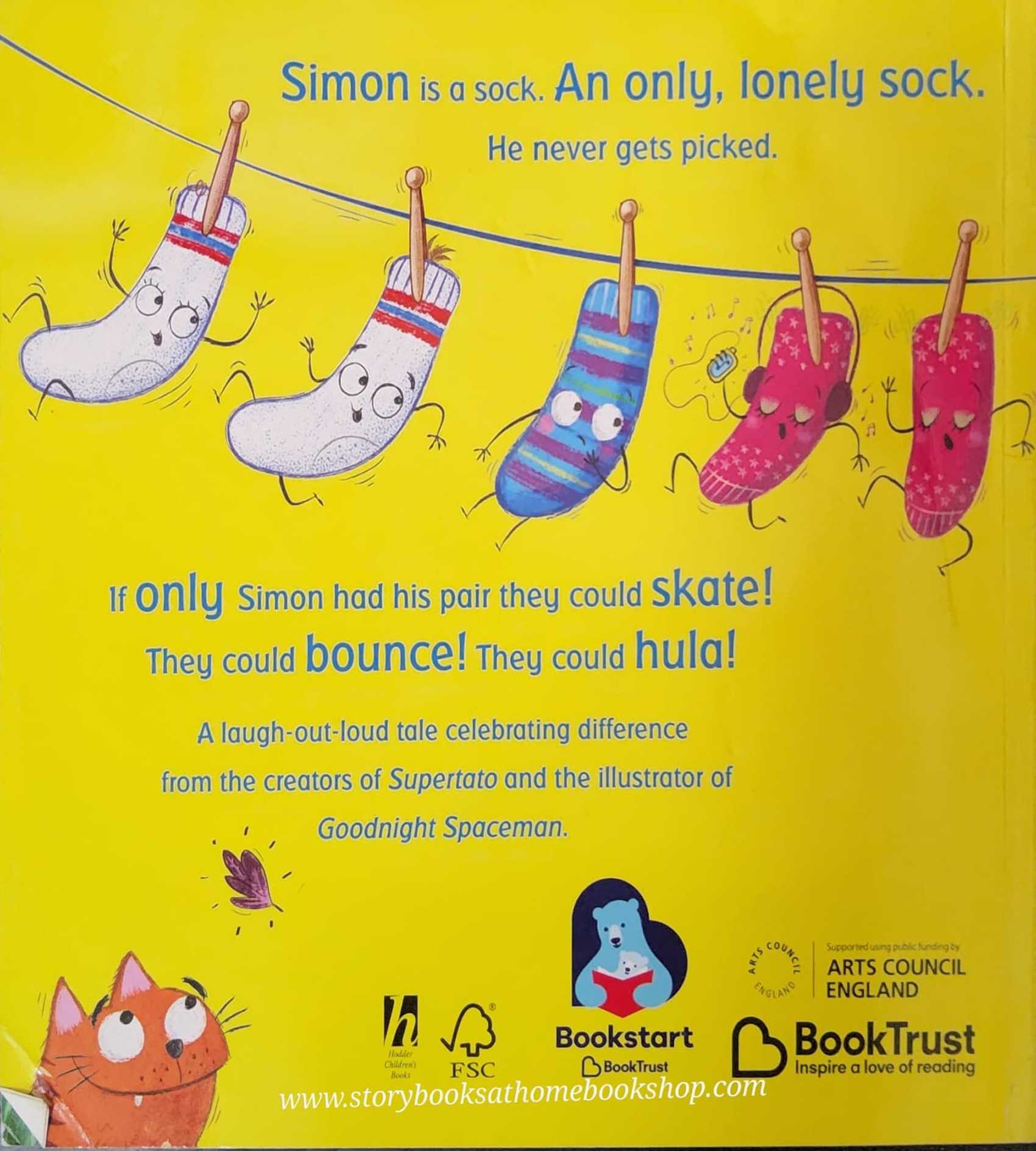 หนังสือนิทานปกอ่อน** 🍅🍅SIMON SOCK by Sue Hendra.Paul Linnet