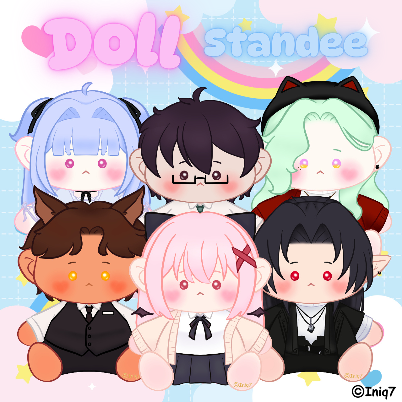 Iniq7 Doll Collection Standee
