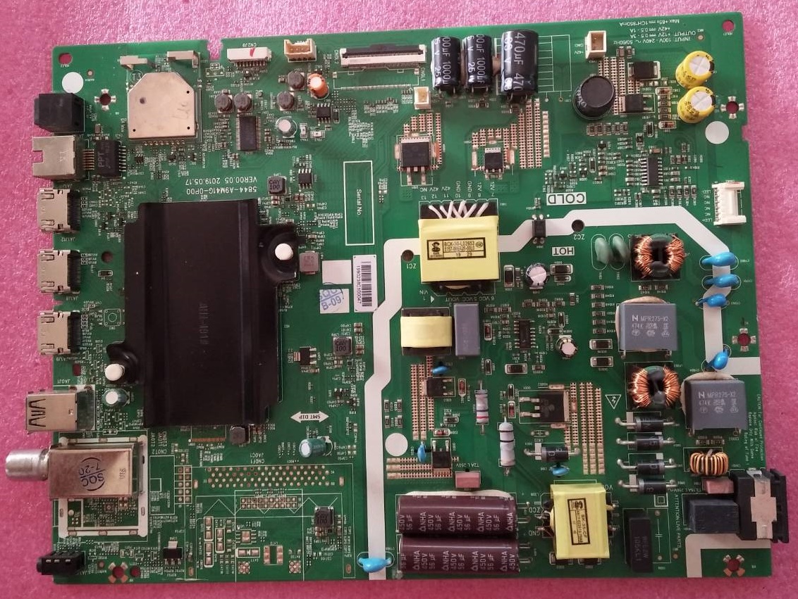เมนบอร์ดทีวีสกายเวิร์ท(Mainboard TV SKYWORTH) มือสองพร้อมใช้งาน รุ่น43UB5500 พาร์ท5844-A9M41G-0P00 ใช้ทีคอน 6870C-0805A