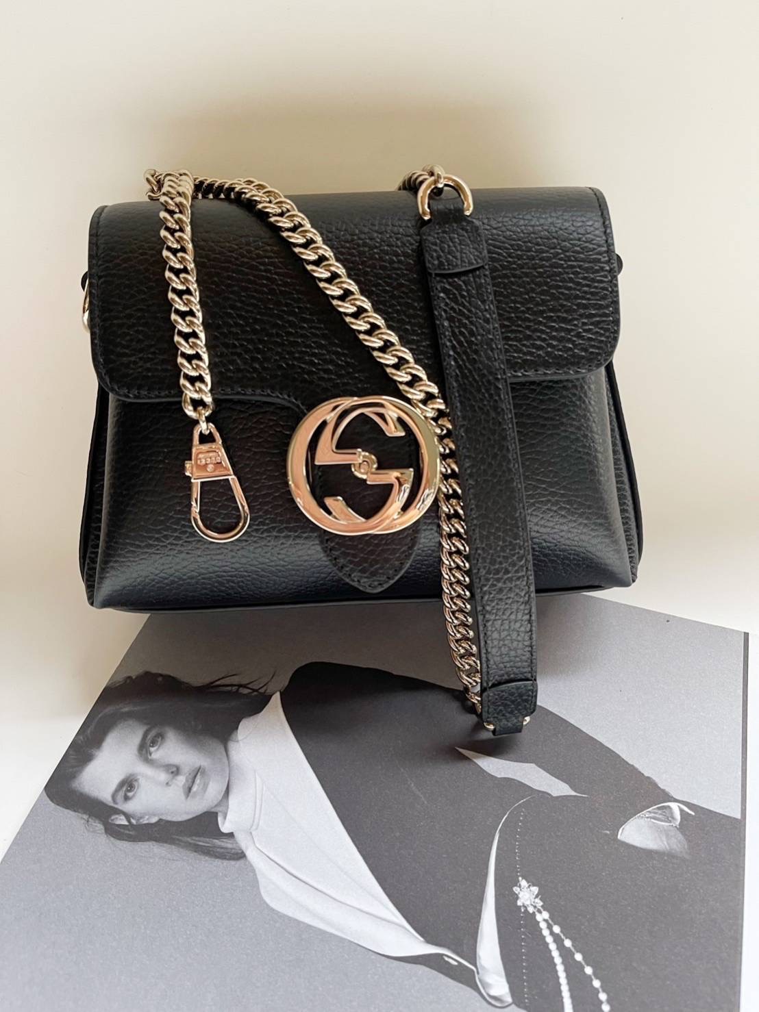 New Gucci Interlocking Crossbody Bag สายถอดได้