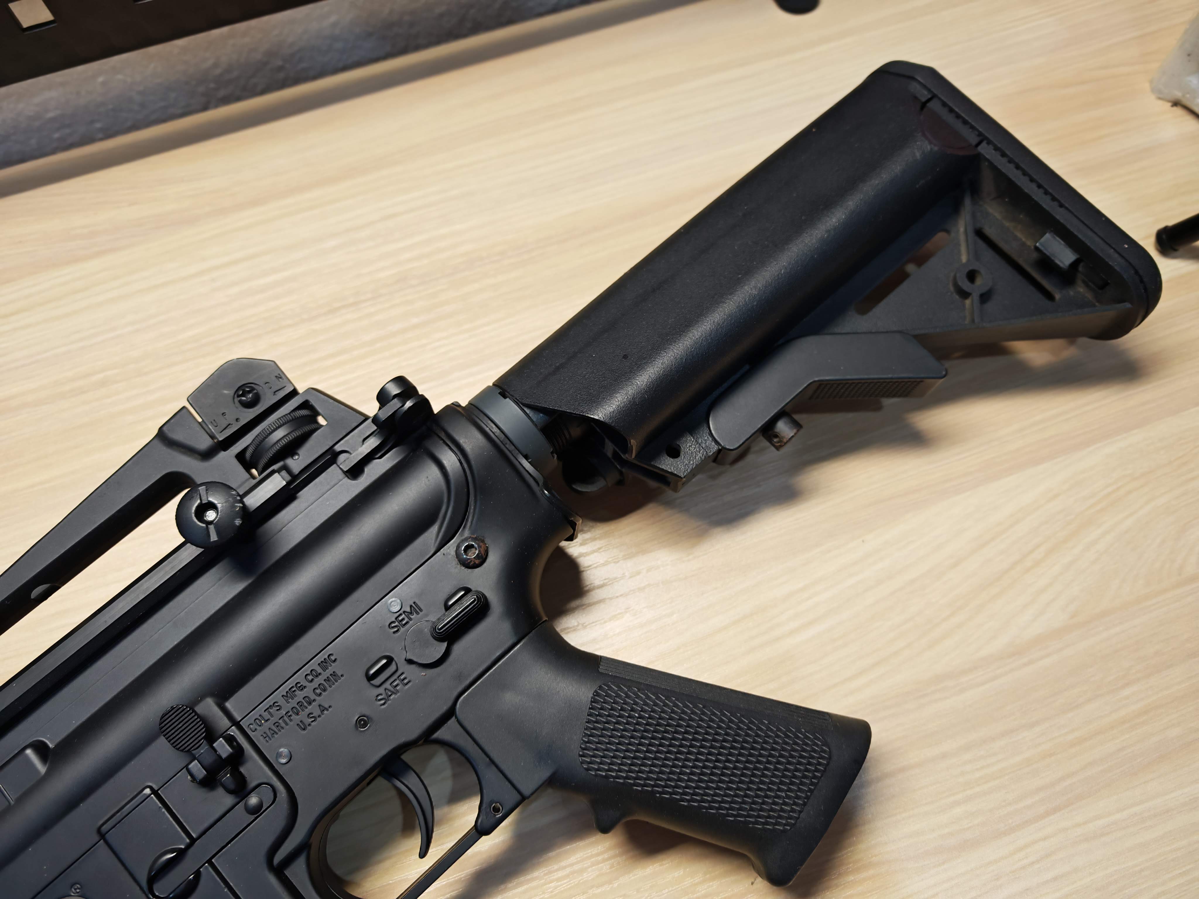 E&C 701 Colt M4A1 บอดี้โลหะ เรียกมือ1 ยังได้ AEG BB Gun บีบีกัน Airsoft Gun ปืนอัดลม ปืนยาวไฟฟ้า มือสอง