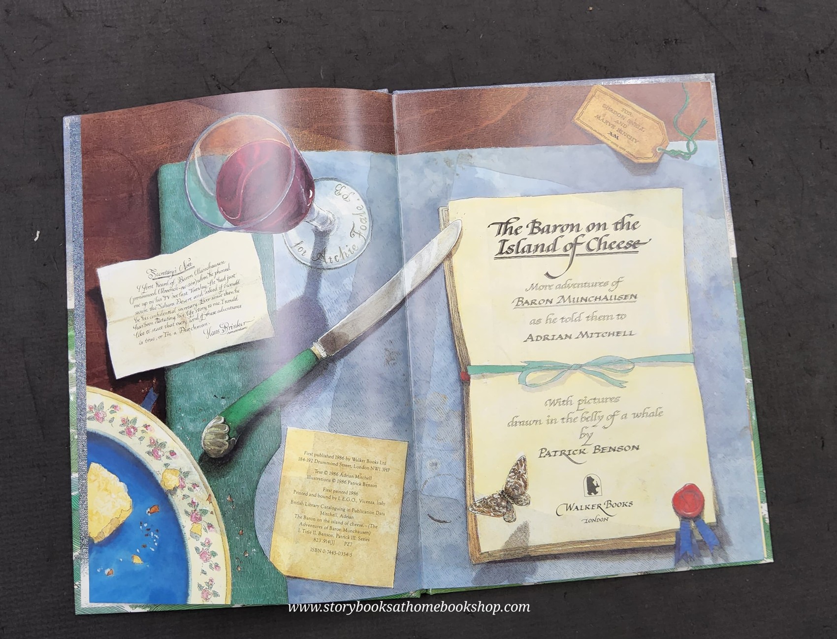 หนังสือนิทานปกแข็ง ** 🍅🍓THE BARON ON THE ISLAND OF CHEESE