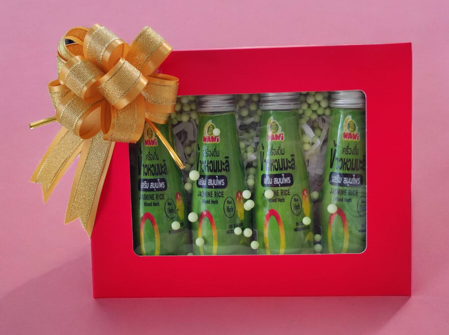 ชุด Gift Set ของขวัญของฝาก น้ำข้าวหอมมะลิสกัดสูตรเสริมสมุนไพร