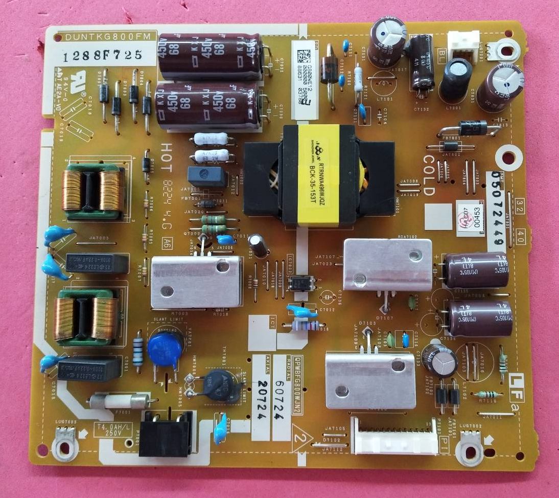 เพาเวอร์ซัพพลายทีวีชาร์ป/ภาคจ่ายไฟทีวีชาร์ป (Power Supply TV SHARP) อะไหล่แท้/มือสองพร้อมใช้งาน ใช้กับรุ่น LC-40SA5200X พาร์ท DUNTKG800FM01