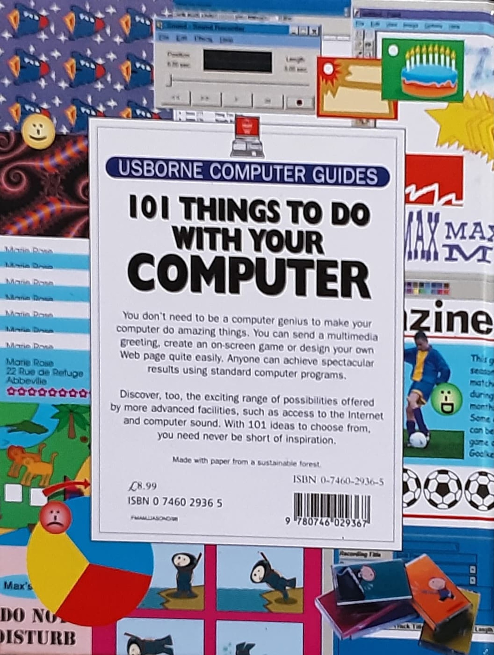 Knowledge Book หนังสือความรู้ ภาษาอังกฤษ 🍅🍓USBORNE COMPUTER GUIDES 101 THINGS TO DO WITH YOUR COMPUTER/Used สภาพ 80-90%