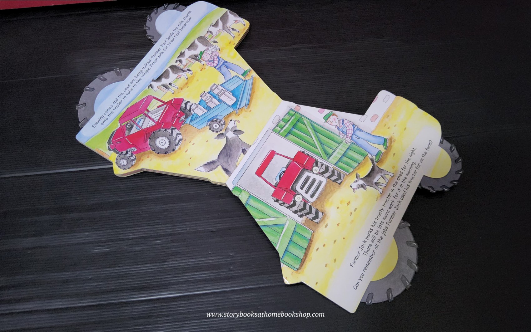 BOARD BOOK** 🍅🍅BUSY WHEELERS TRACTOR (ล้อรถหมุนได้นะคะ)