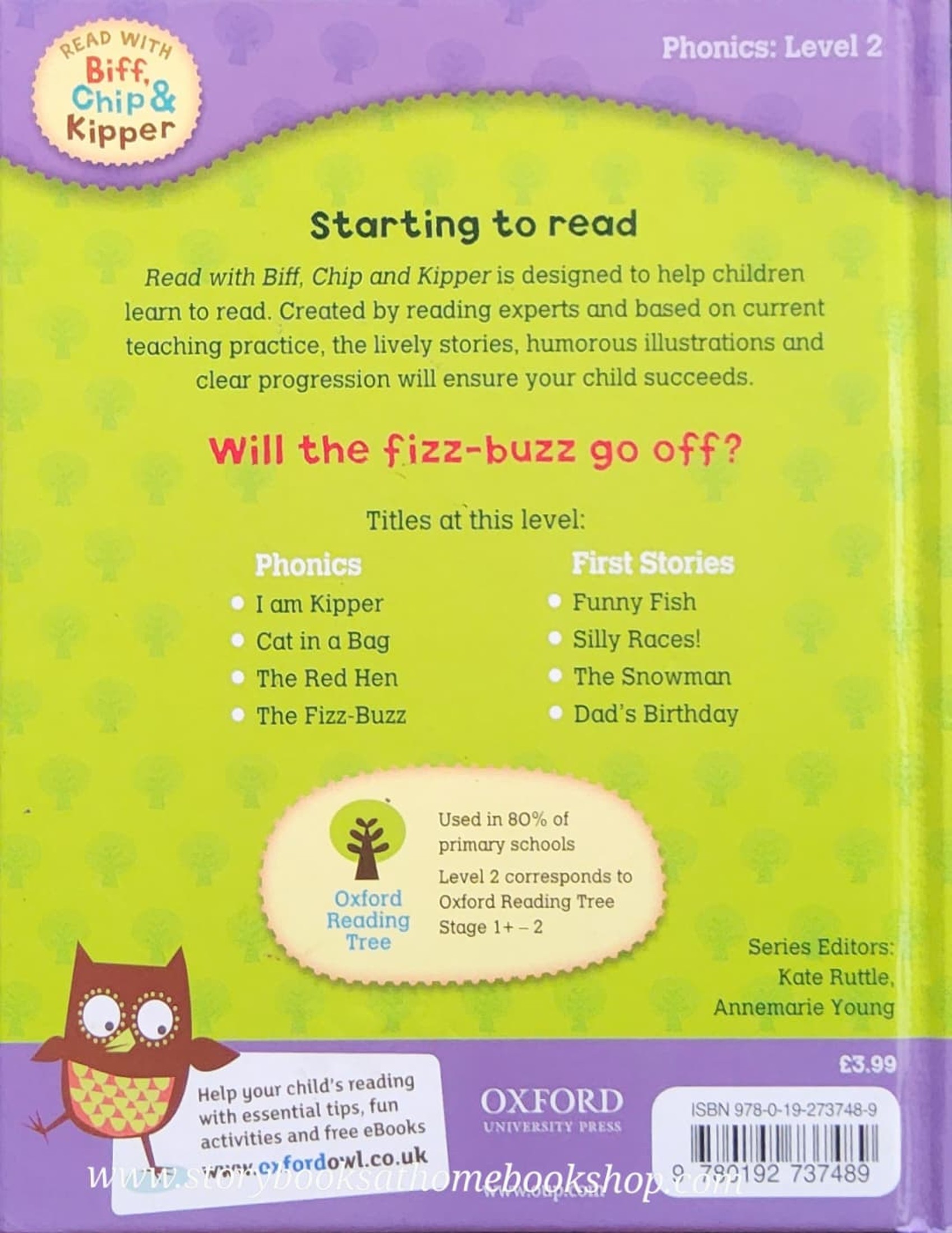 หนังสือนิทานปกแข็ง** 🍅🍅READ WITH BIFF,CHIP&KIPPER:THE FIZZ-BUZZ PHONICS LEVEL2