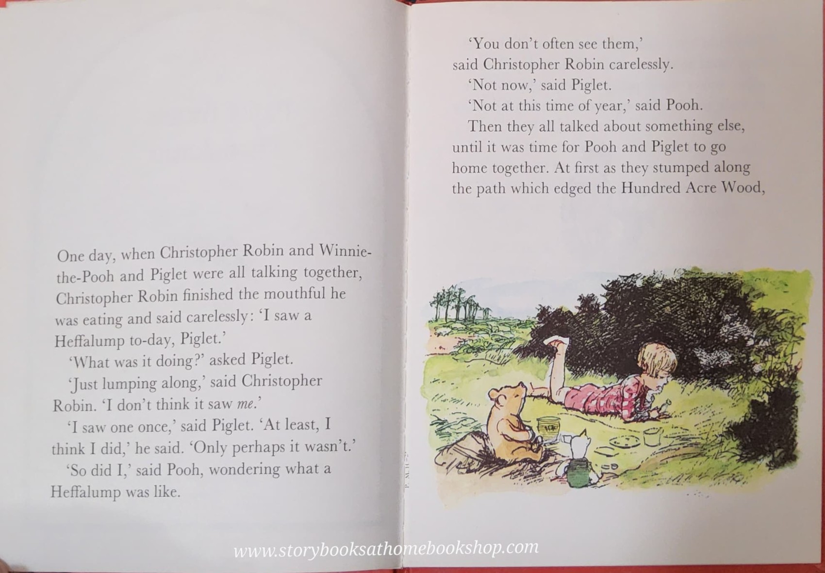 หนังสือนิทานปกแข็ง** 🍓🍓PIGLET MEETS A HEFFALUMP BY A.A.MILNE