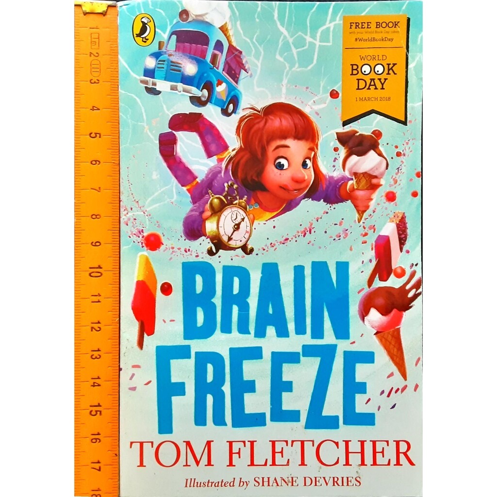 วรรณกรรมเยาวชน BRAIN FREEZE BY TOM ELETCHER (สภาพดี 70-80% .)