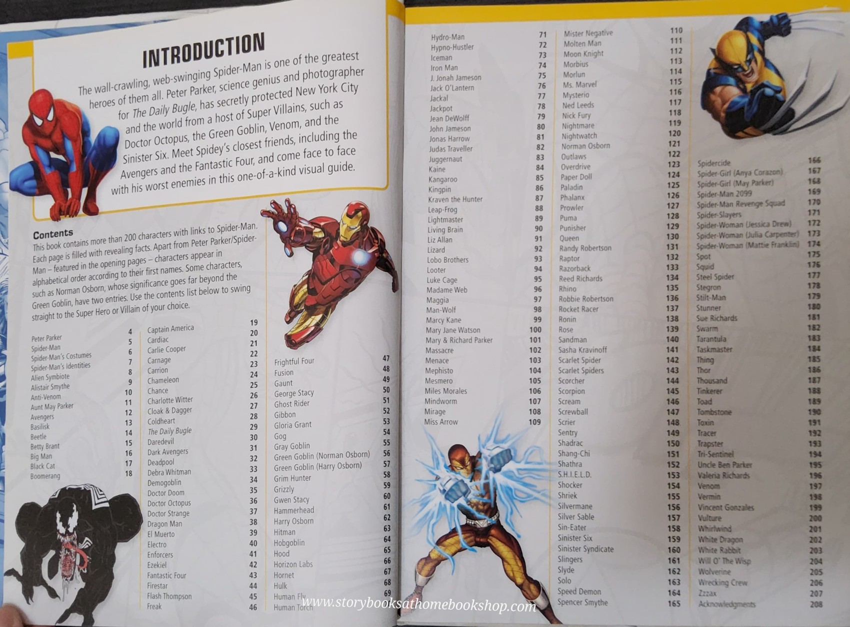 หนังสือนิทานปกแข็ง* 🍓🍓MARVEL:SPIDER-MAN CHARACTER ENCYCLOPEDIA