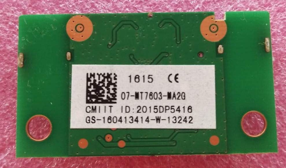 ตัวรับWifi ทีวี ทีซีแอล TCL ของแท้ถอดจากเครื่อง รุ่น LED55Q7700 พาร์ท 07-MT7603-MA2G