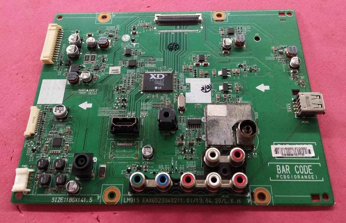 เมนบอร์ดทีวี แอลจี(LG) ของแทเถอดจากเครื่อง รุ่น28LN4110-TB.ATMYLJT จอST2751A01-1