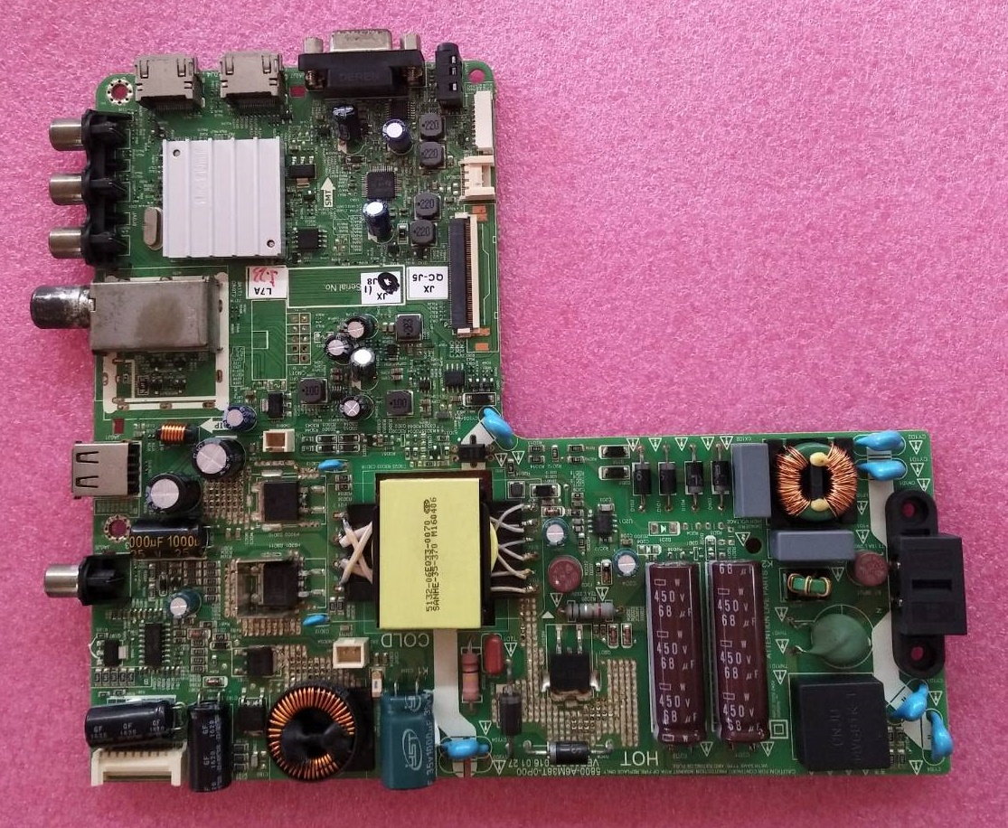 Main Board (เมนบอร์ดคูก้า) COOCAA อะไหล่แท้/ของถอด ใช้กับรุ่น 40E89 พาร์ท 5800-A6M35T-0P00 ทีบาร์ V400HJ6-PE1