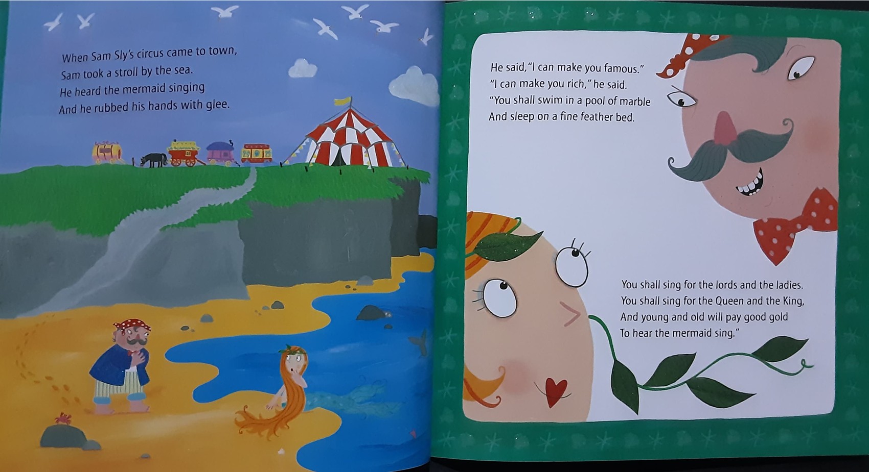 หนังสือนิทานปกอ่อน** THE SINGING MERMAID BY JULIA DONALDSON.LYDIA MONKS