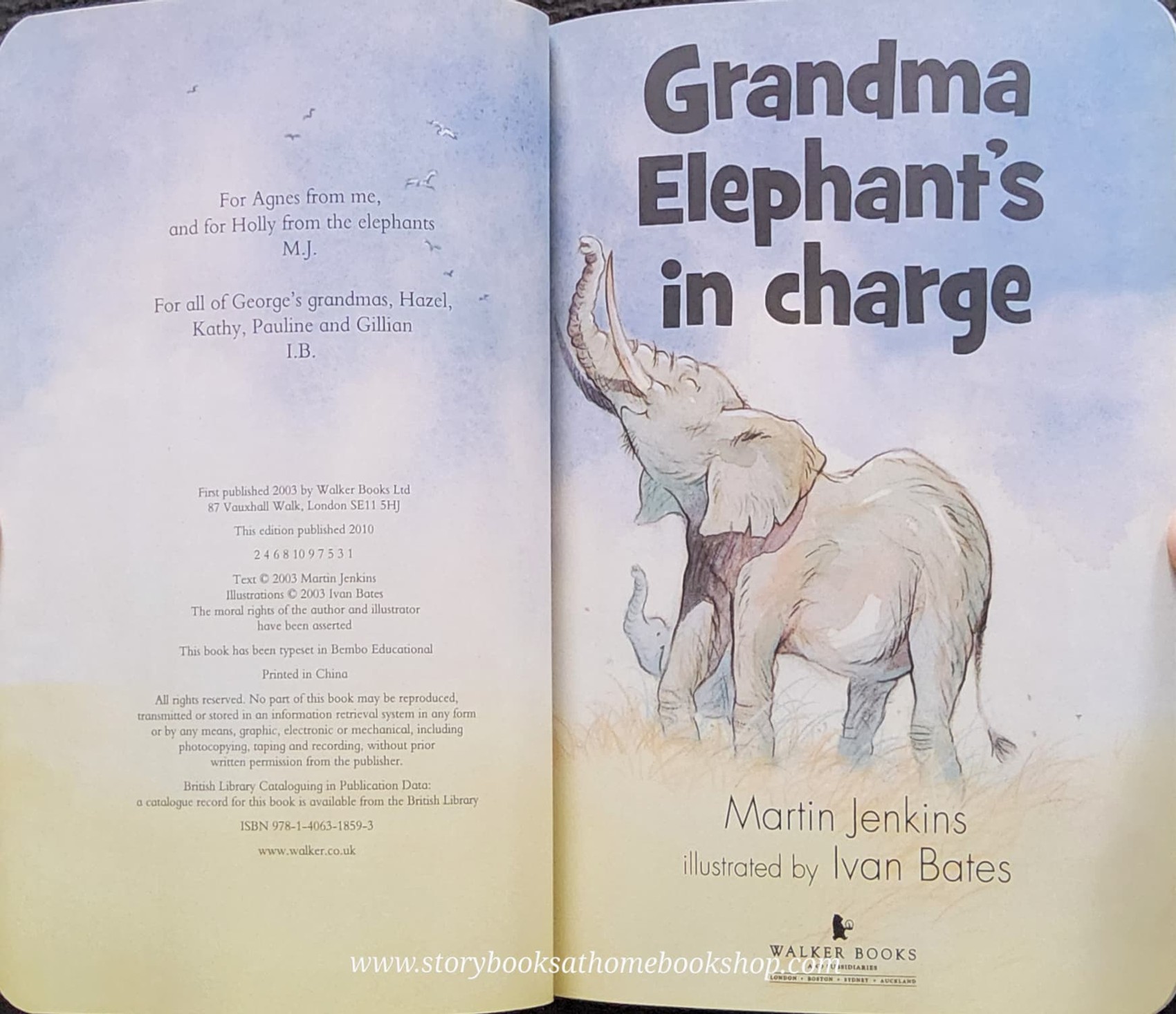 หนังสือนิทานปกอ่อน** 🍅GRANDMA ELEPHANT'S IN CHARGE BY MARTIN JENKINS