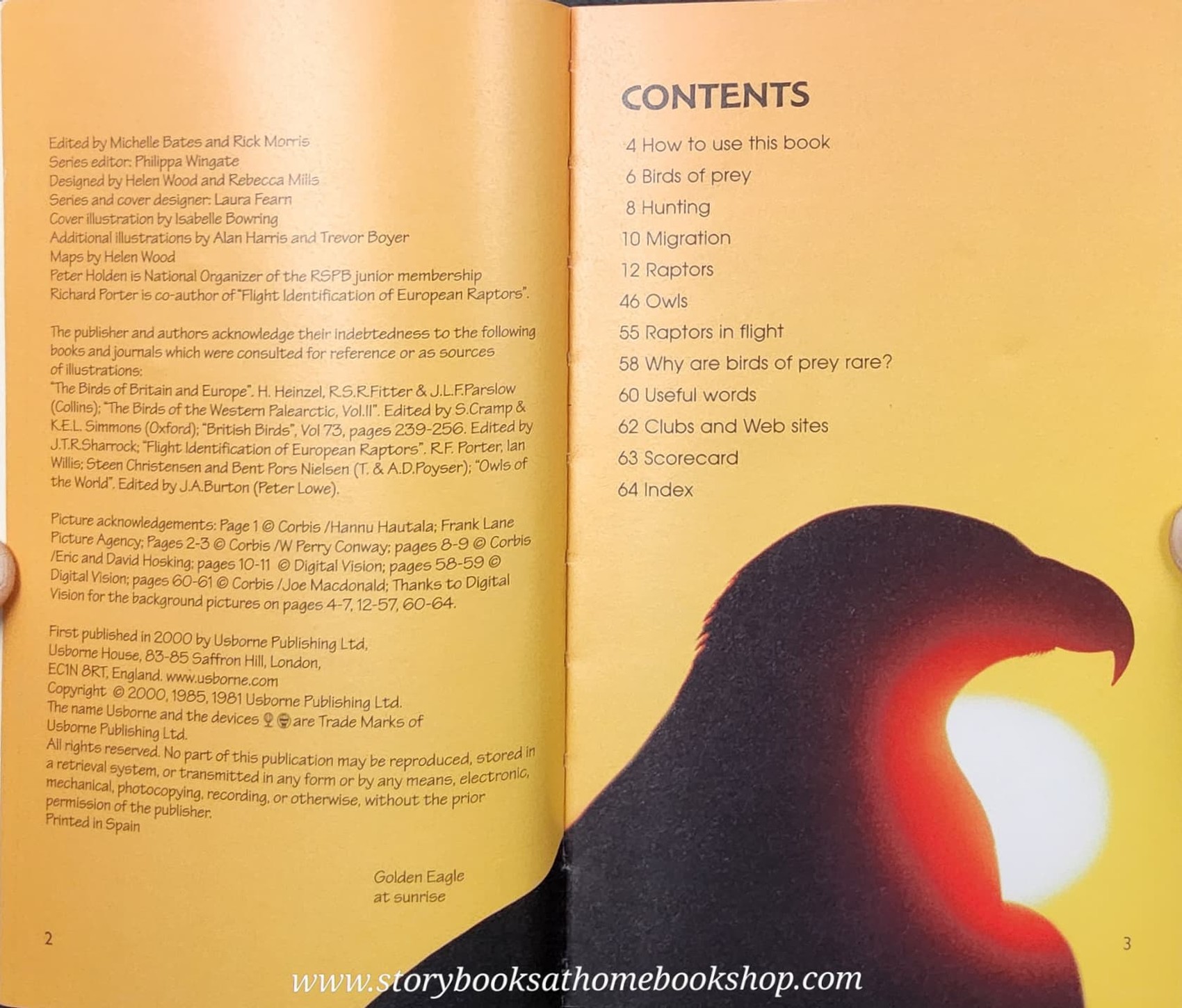 Knowledge Book** ð
ð
Usborne Spotter's Guide BIRDS OF PREY