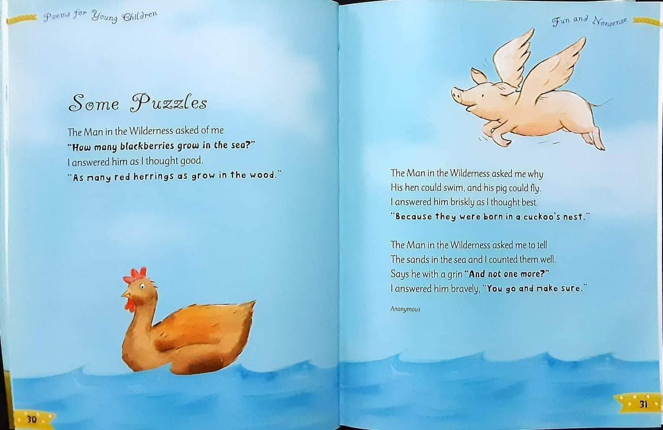 **หนังสือนิทานปกแข็ง Jumbo book** 🍅🍓Poems for Young Children♥️♥️