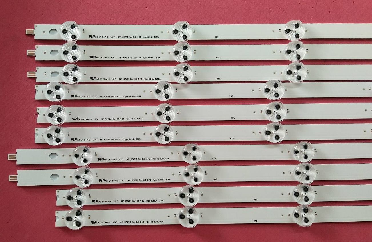 หลอดแบล็คไลท์LG ใหม่โรงงาน รุ่น42LN5120 42LN5710T 42LN570T 42LN549C 42LA6200 42LA623T 42LN5400 42LA6130 5แถว(10ชิ้น)