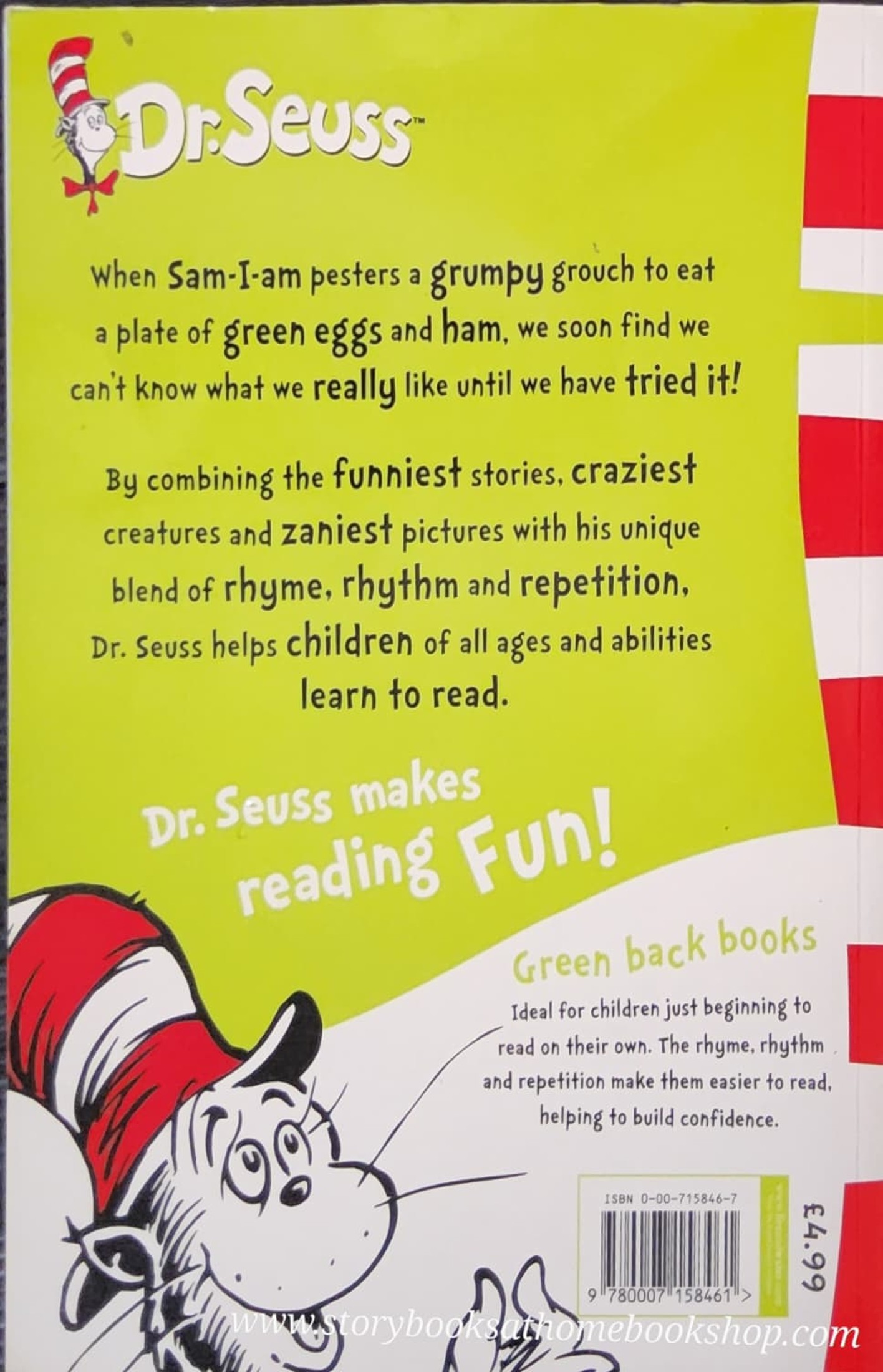 หนังสือนิทานปกอ่อน ** 🍅🍓GREEN EGGS AND HAM BY DR.SEUSS