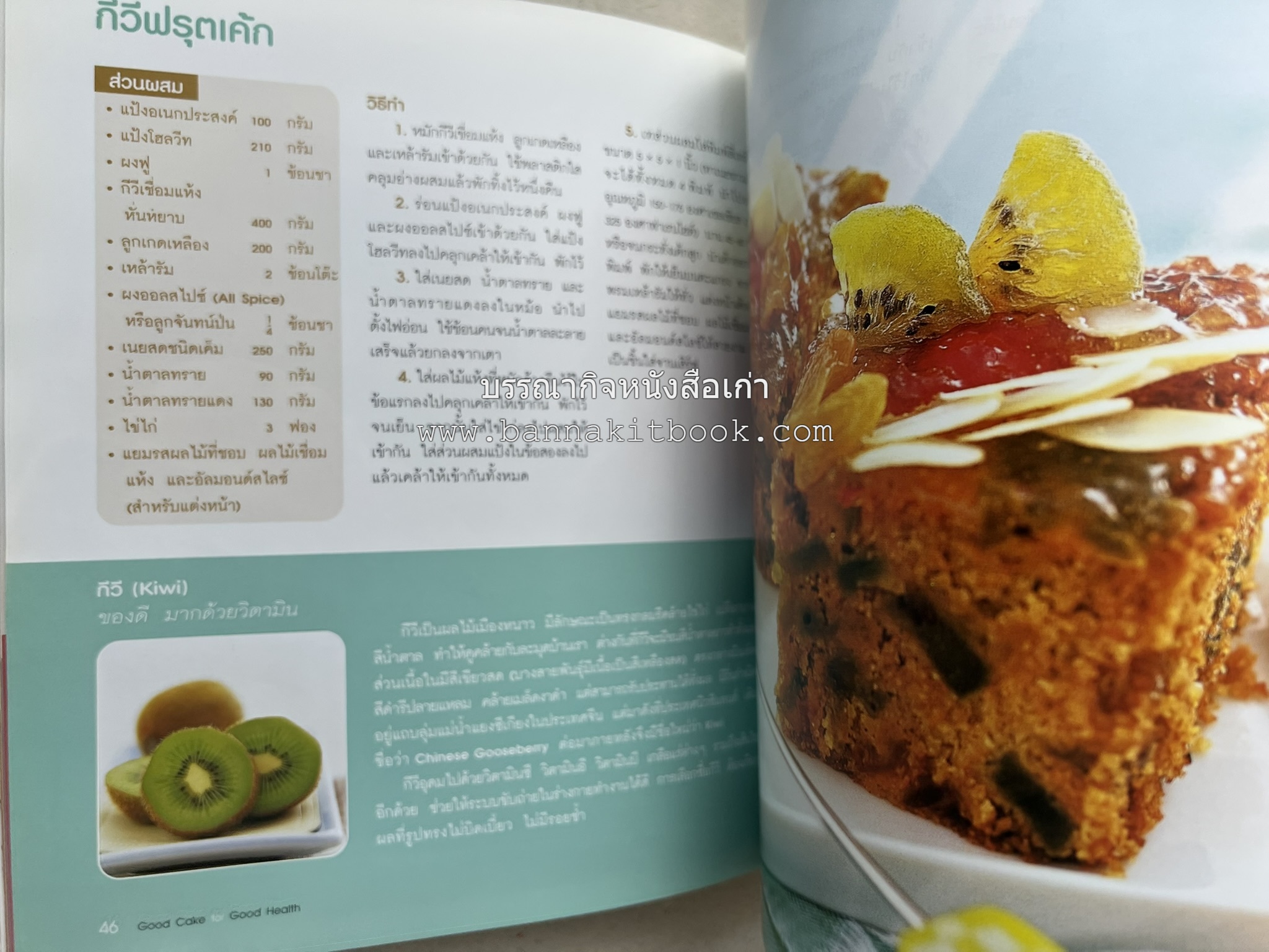 สูตรเค้กดีมีประโยชน์ 60 สูตร (Good Cake for Good Health) โดย : วนิดา คุ้มอนุวงศ์ และนิลุบล เรืองทอง.