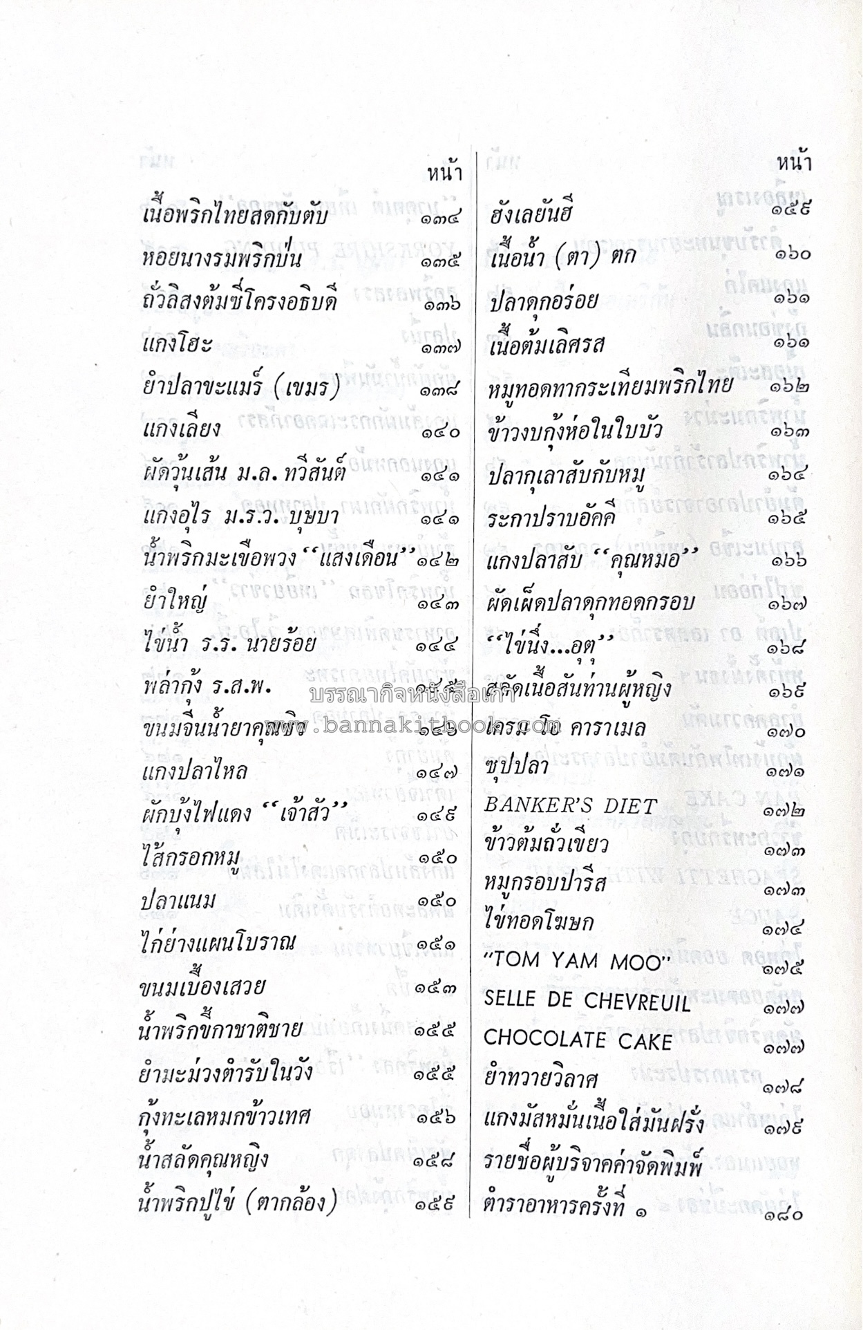 ตำราอาหารชุดพิเศษ ของกลุ่มนักข่าวหญิง ตำรับอาหารของพระราชวงศ์ บุคคลสำคัญผู้มีชื่อเสียง.