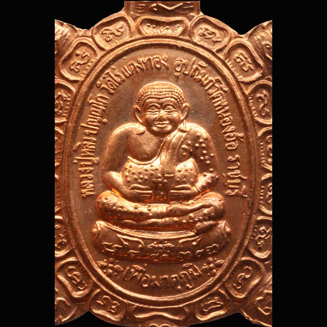 เต่าหลวงปู่หลิว วัดหนองอ้อ ปี2541 รุ่นเพื่อมาตุภูมิ (พิมพ์เล็ก) เนื้อทองแดง