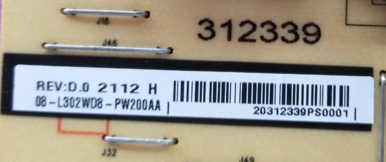 เพาเวอร์ซัพพลายทีวีทีซีแอล TCL ของแท้มือสองถอดจากเครื่อง รุ่น65C7000A พาร์ท40-L302W4-PWD1CG