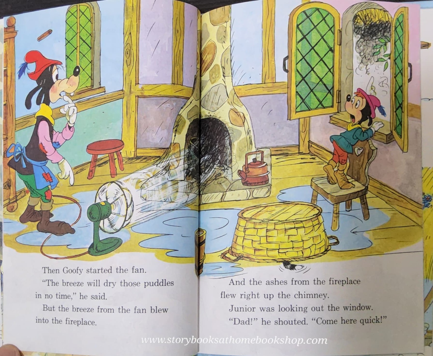 หนังสือนิทานปกแข็ง** 🍅🍓DISNEY GOOFY MINDS THE HOUSE