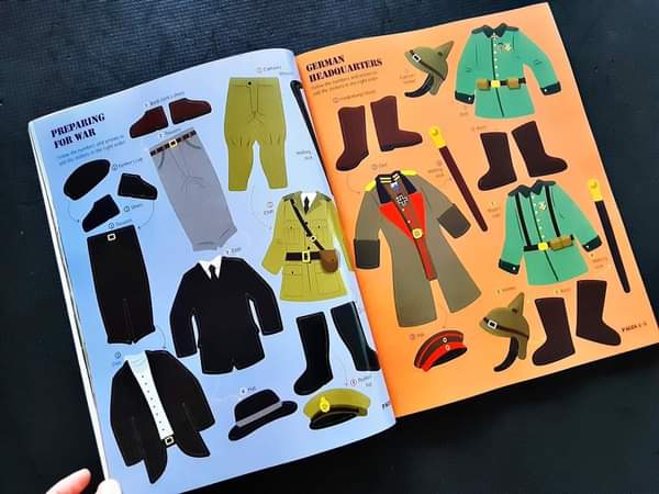 USBORNE ACTIVITIES BOOK** ð
ðSTICKER DRESSING THE WORLD WARS(320 STICKERS)