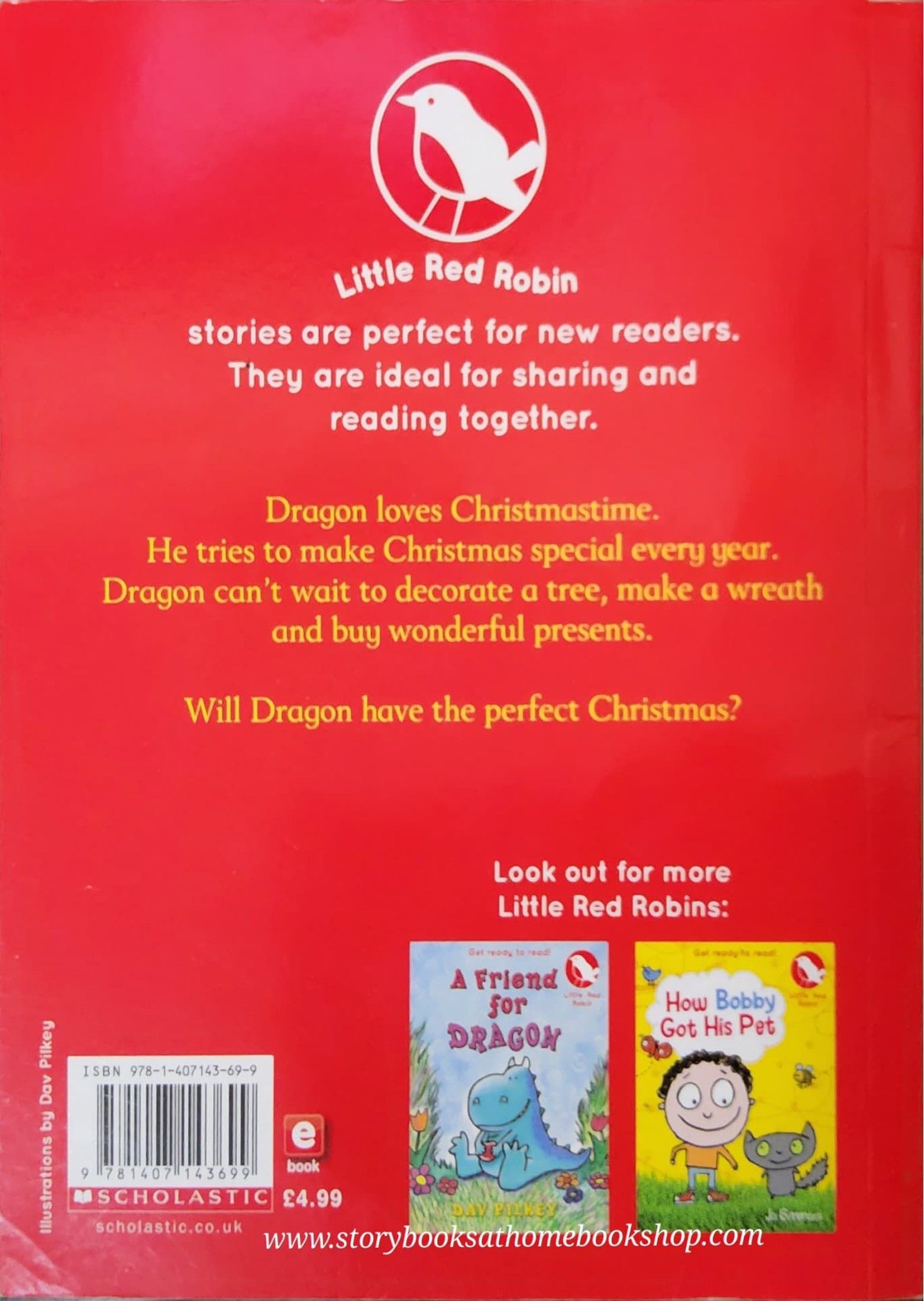 หนังสือนิทานปกอ่อน** 🍓🍓DRAGON'S MERRY CHIRISTMAS BY DAV PILKEY