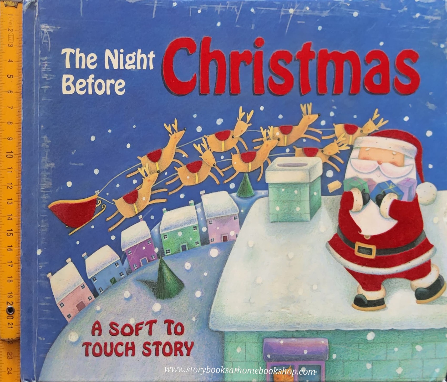 TOUCH AND FEEL BOARD BOOK ** ♥️♥️THE NIGHT BEFORE CHRISTMAS (A SOFT TO TOUCH STORY)